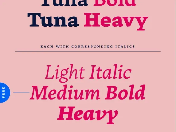 Tuna Family font