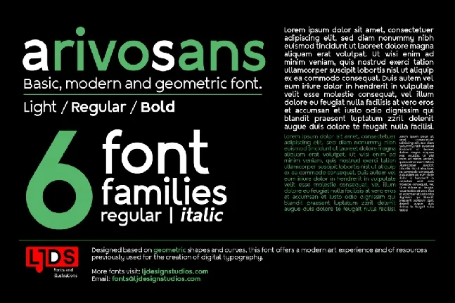 Arivo Sans Family font