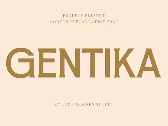 Gentika font