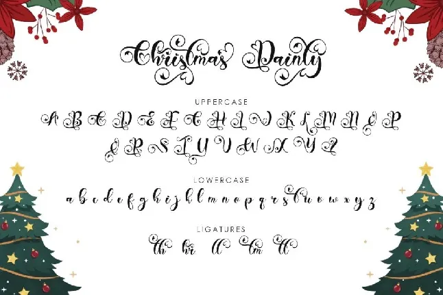 Christmas Dainty font