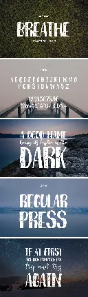 Breathe Free font