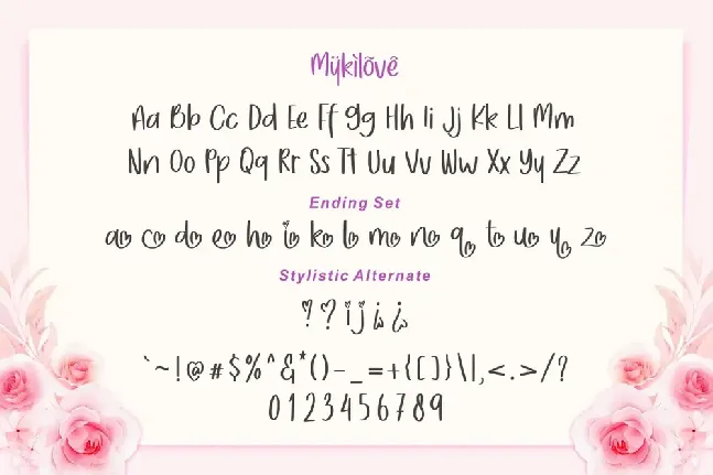 Mykilove Demo Version font