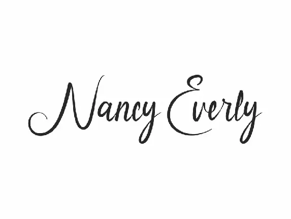 Nancy Everly Demo font