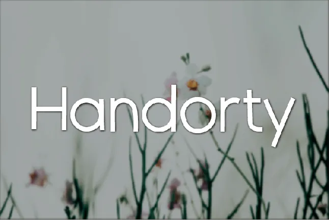 Handorty font