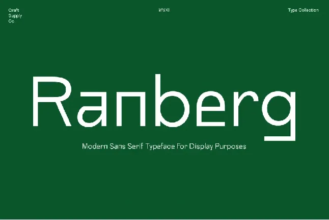 Ranberg Free font