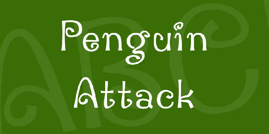 Penguin Attack font