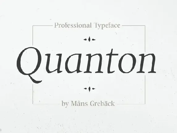 Quanton Family font