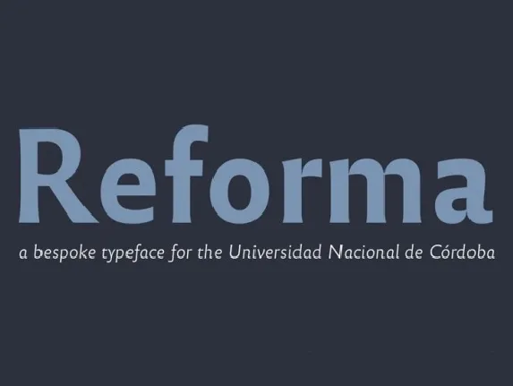 Reforma Family font