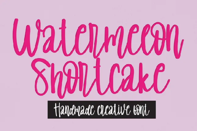 Watermelon Shortcake font