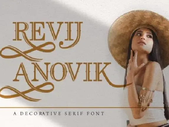 Revij Anovik Display font