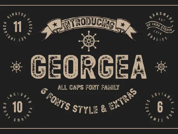 GEORGEA Typeface font