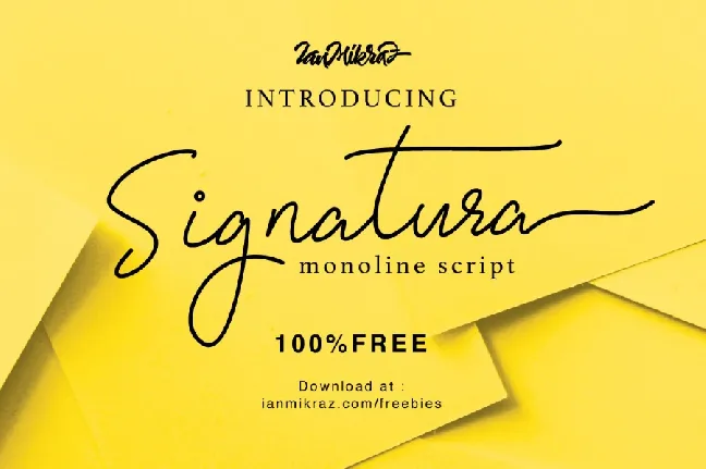 Signatura Monoline Script font