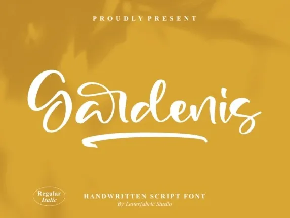 Gardenis font