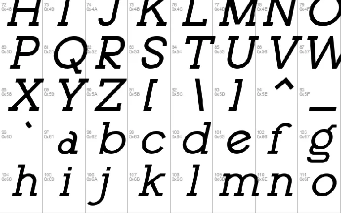 Palmera font