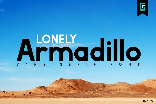 Lonely Armadillo font