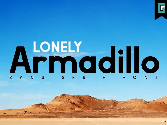 Lonely Armadillo font