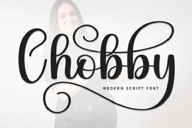 Chobby Script font