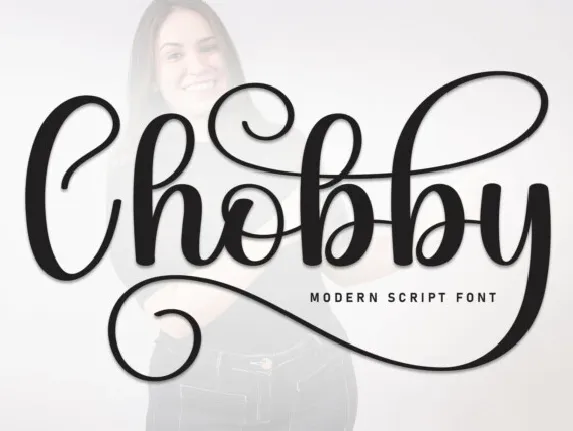 Chobby Script font