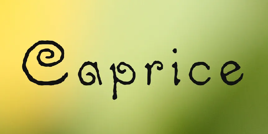 Caprice font