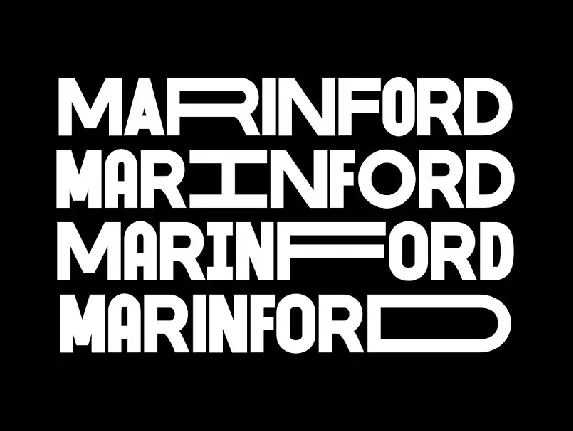 Marinford Sans Serif font