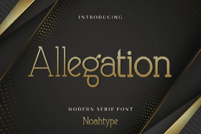 Allegation font