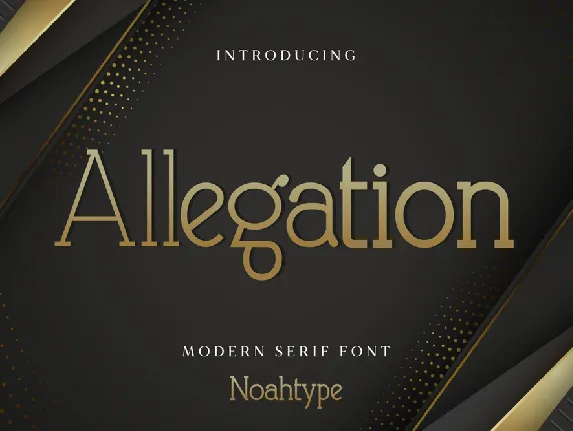 Allegation font