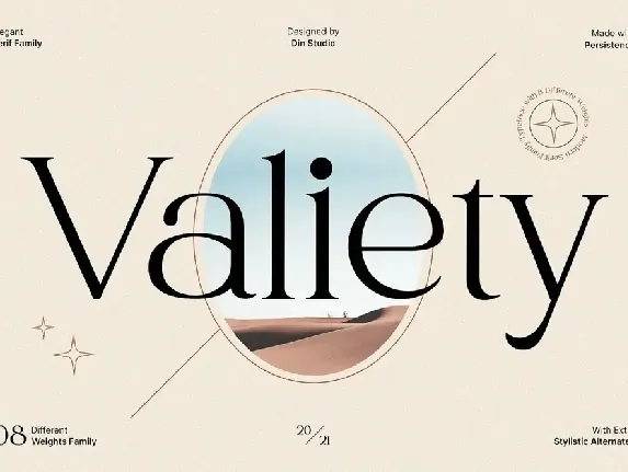 Valiety font