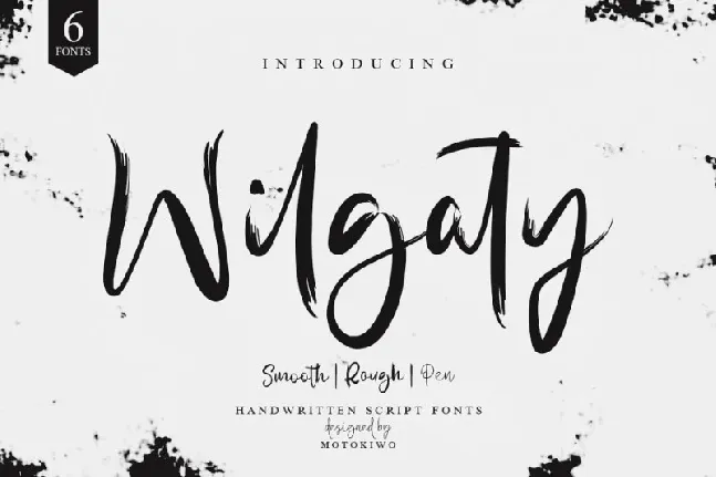 Wilgaty Brush font