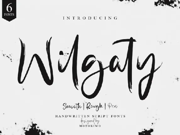 Wilgaty Brush font