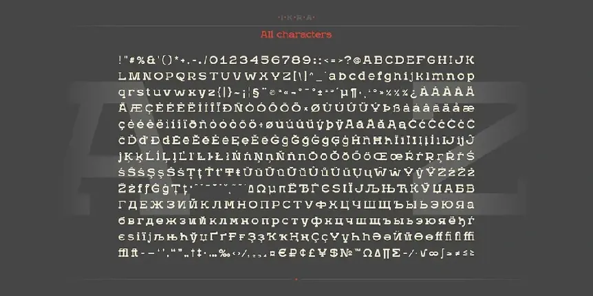 Ikra Slab font