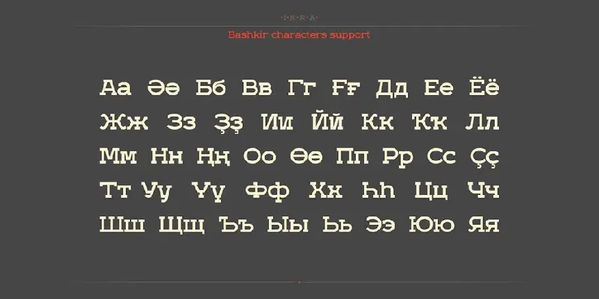 Ikra Slab font