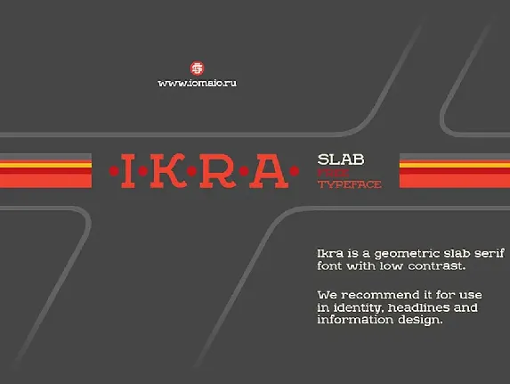 Ikra Slab font