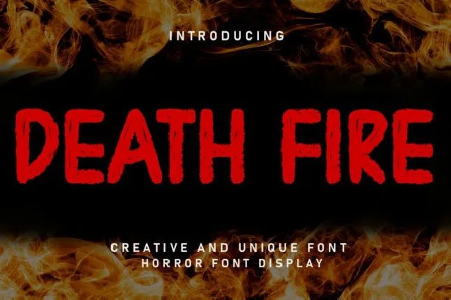 Death Fire Display font