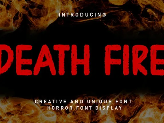 Death Fire Display font