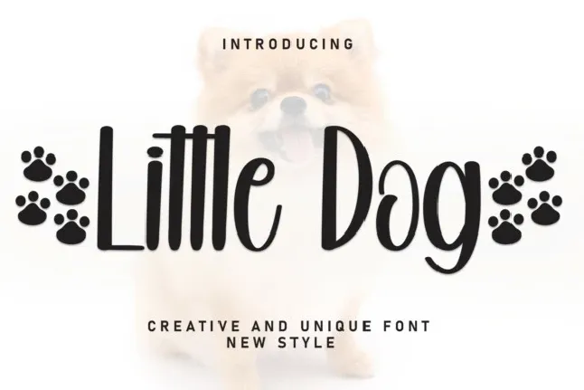 Little Dog Display font