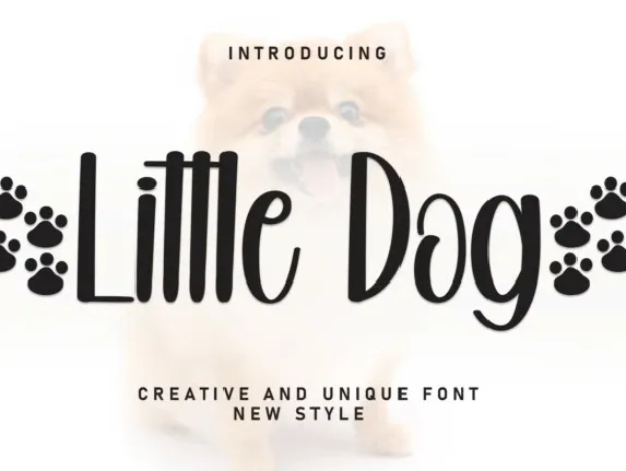 Little Dog Display font