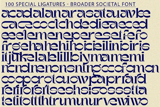 Broader Societal Demo font