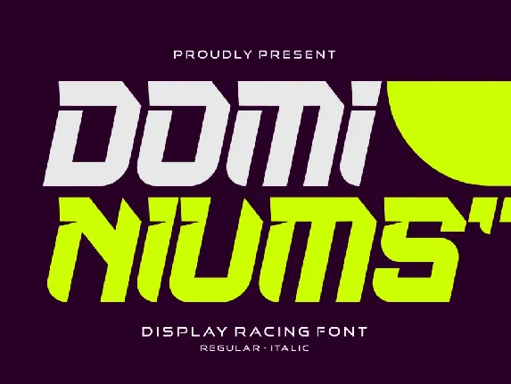 Dominiums font