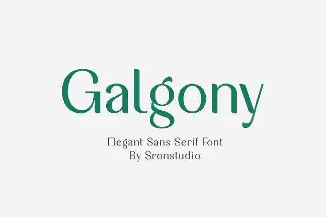 Galgony font