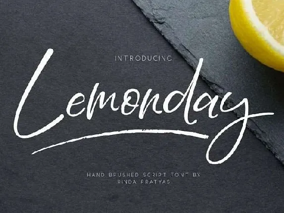 Lemonday Script Free font