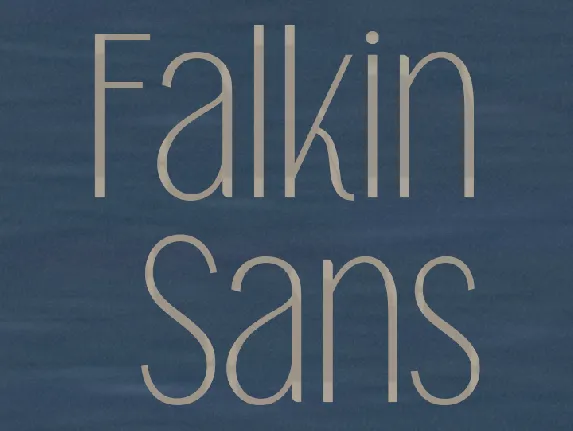 Falkin Sans PERSONAL font