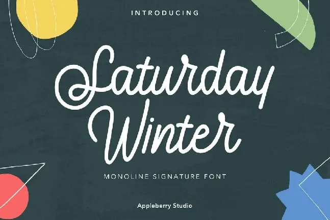 Saturday Winter font