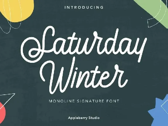 Saturday Winter font