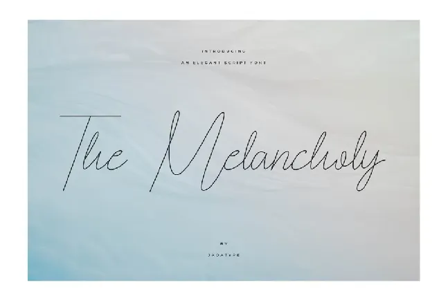 The Melancholy font