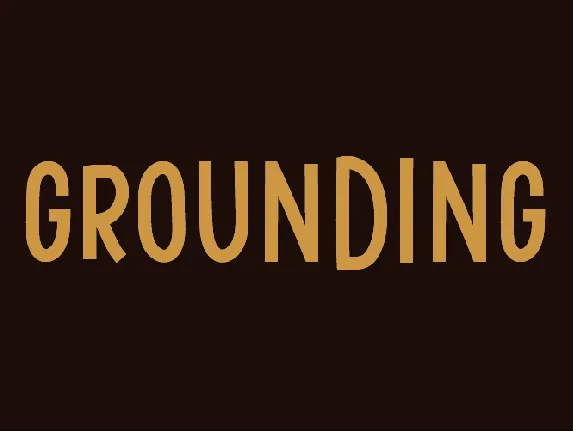 Grounding font