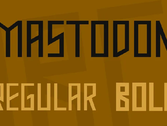 Mastodon font