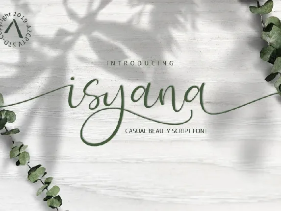 Isyana font