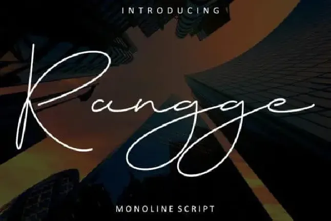 Rangge Handwritten font