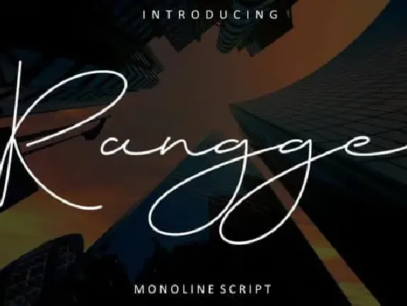 Rangge Handwritten font