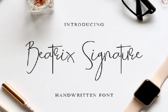 Beatrix Signature font